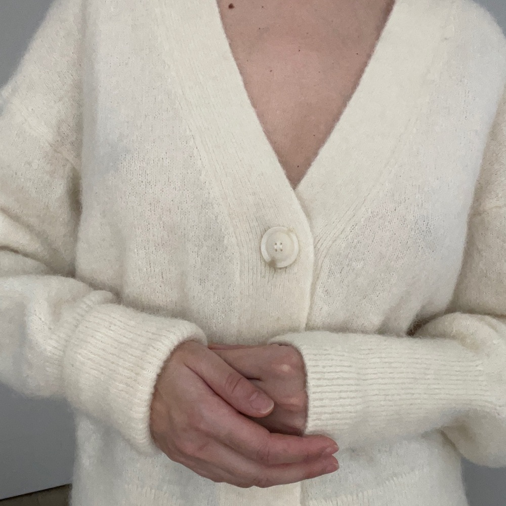 And Other Stories White Cardigan size S